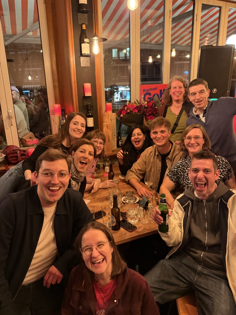 Foto vom Wahlkampffest mit unseren Kandidierenden